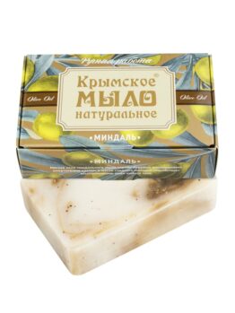Крымское мыло натуральное на оливковом масле «Миндальное»