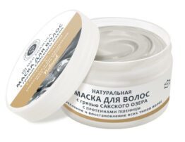 Натуральная маска для волос с грязью Сакского озера и протеинами пшеницы «Med Formula» - Укрепление и восстановление всех типов волос
